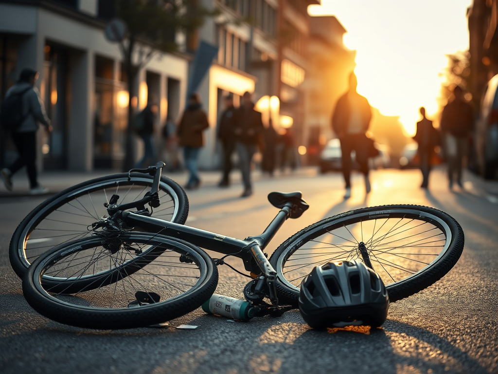 Infortunio in bicicletta