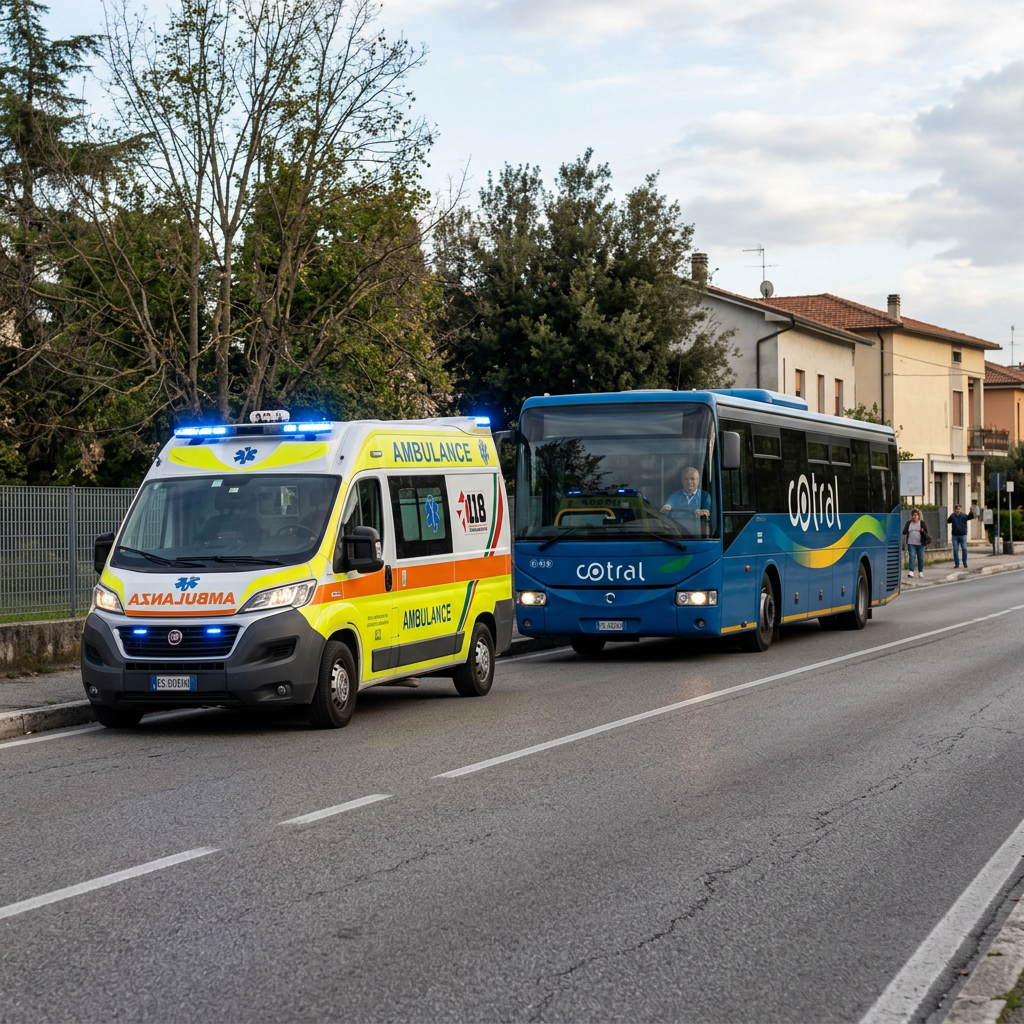 tamponamento autobus Cotral Appia Terracina