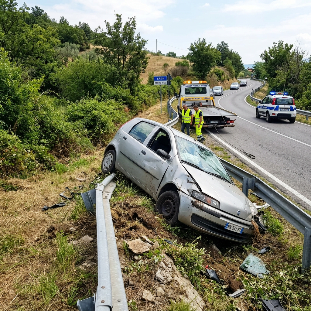 incidente auto fuori strada