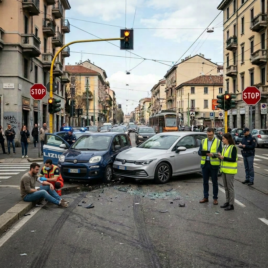 risarcimento scontro tra due auto in un incrocio, caso risolto Tutelaprima